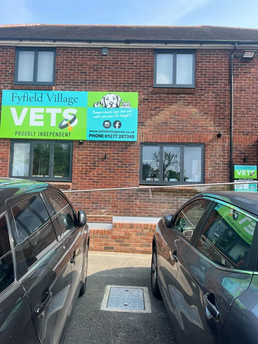 Die Tierarztpraxis „Fyfield Village Vets“ am Tag der Inbetriebnahme
